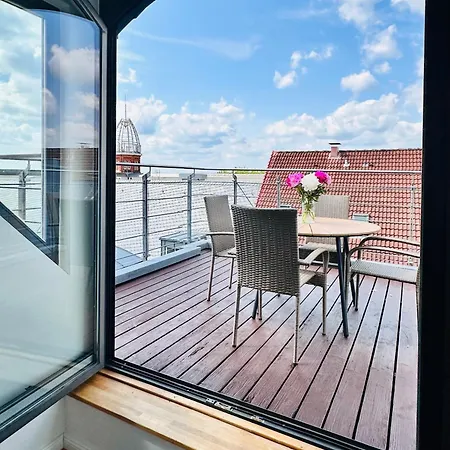 아파트 Stader Penthouse Mit Dachterrassen 슈타데