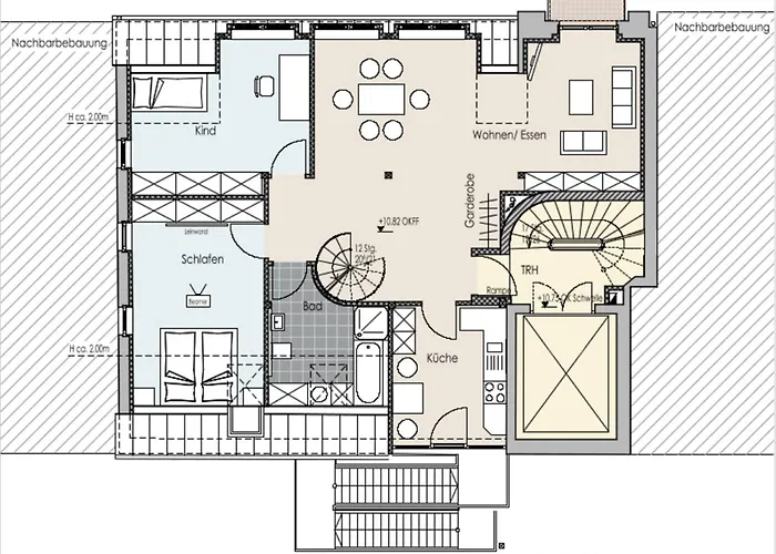 Daire Stader Penthouse Mit Dachterrassen *